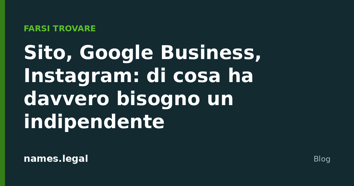 Sitio web, Google Business, Instagram: qué necesita de verdad un autónomo
